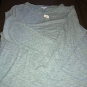 J Jill XL Tunic in light teal 3/4 sleeves NWT